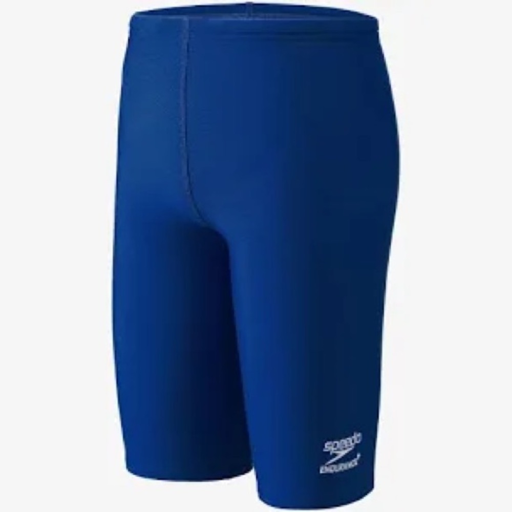 Speedo solid youth jammer shorts swim navy‎ blue size 8